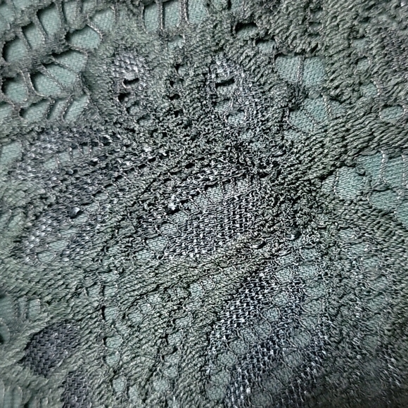 Hunter Green Lace Dress - Picture 4 of 4